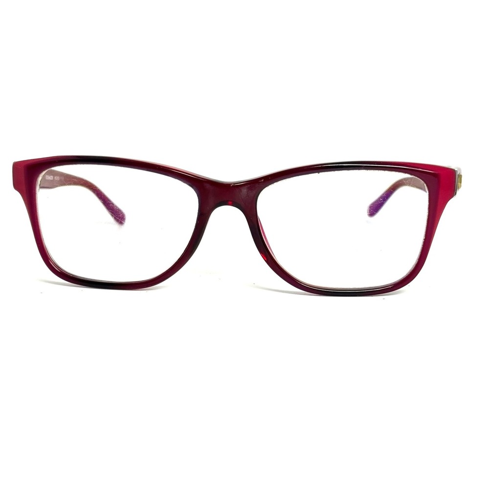 Coach HC 6129 5532 Burgundy Pomegranate Eyeglass Frames 52-16-140 Gold Logo